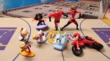 Lot 8 Disney Pixar Incredibles 2 McDonalds Happy Meal Toy Multiple Characters