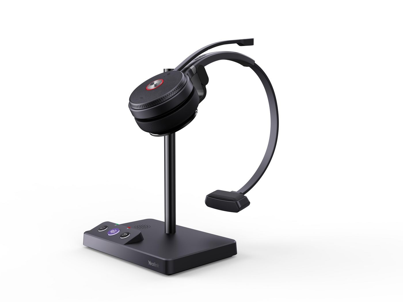 Yealink Schwarz Wh62 Mono Teams Kopfhörer Kabellos Kopfband Büro/Callcenter Mikro-Usb Ladestation - Bild 2