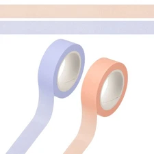 33 Yard Washi Tape, Colored Masking Tape Decorative Stickers, Purple/Pink