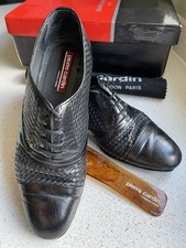 Pierre Cardin Mens Vintage Shoes Original Box Cloth And Shoe Horn Size 8