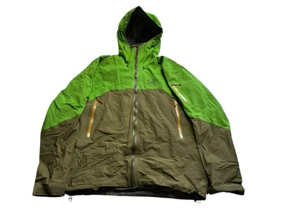 Arc'teryx Rush Jacket Men's Large RARE Green Parka Hooded Arc'teryx Rush Jacket Men's Large RARE Green Parka Hooded