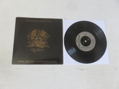 QUEEN Bohemian Rhapsody / These Are The Days Of Our Lives 1991 VINYL 7'' QUEEN20