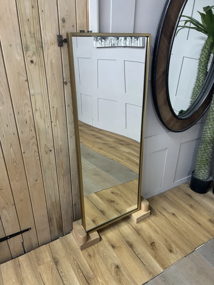 West Elm Metal Framed Long Rectangle Wall Mirror - Image 2 of 4