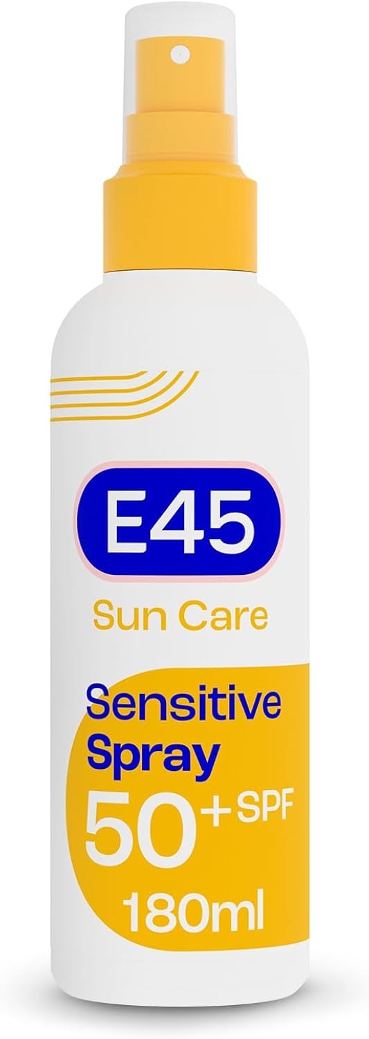 E45 Sun Body Cream Spray SPF 50+ for Sensitive Skin, Hydrating & Moisturising, - Image 5