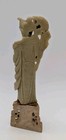 Antique Chinese Hand-Carved Soapstone Figurine 10" Tall Beautiful Color — photo 6