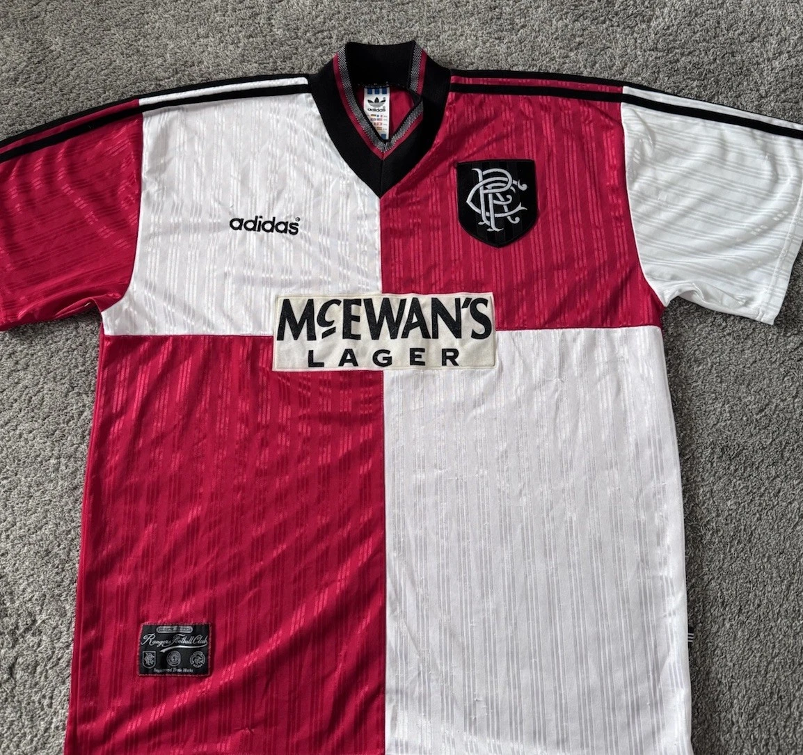 adidas Rangers Away Memorabilia Football Shirts Scottish Clubs for