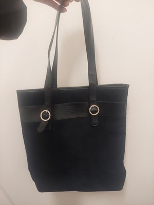 Givenchy Suede And Leather Long Tote Bag With Buckles