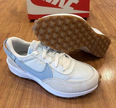 Nike Waffle Debut Platinum/Light Blue/Running Womens Sz 7 DH9523-008 NIB