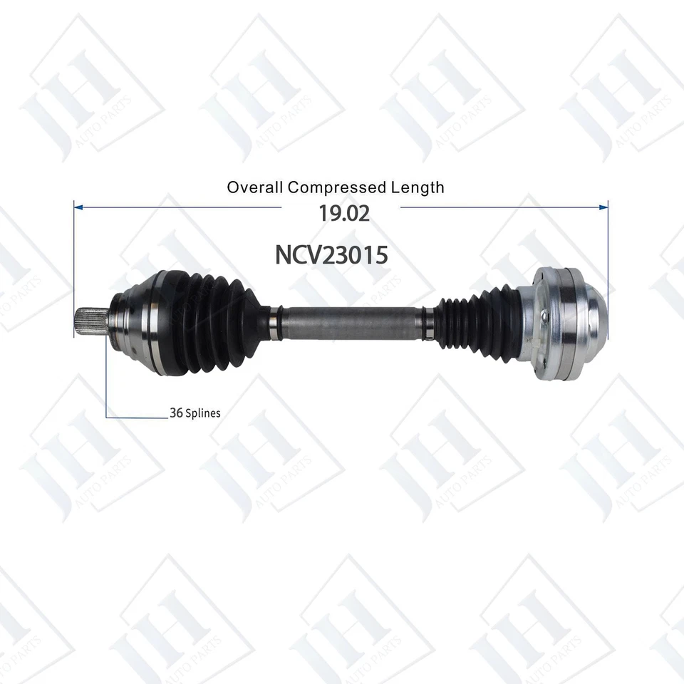 Eje delantero izquierdo OE para Audi A3 Quattro S3 L4-2,0 L AWD 2015-2018 Foto 2 de 4