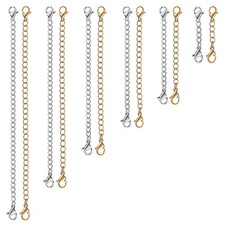 12 Pcs Extender /Safety Chain Extender Necklace Bracelet Lobster lock 1" To 6