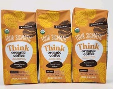Four Sigmatic Think Organic Coffee Lions Mane Mushroom Whole Bean 07/26 3 Pack 