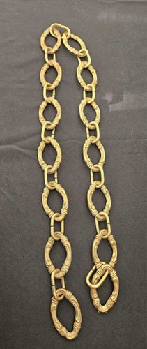 Antique Ornate Large Long Solid Brass Chandelier Lamp Chain 60 Inches