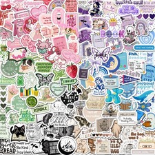 130PCS Book Stickers for Kindle, Bookish Sticker, Reading Decals Glossy