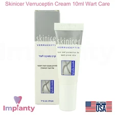 Skinicer Verruceptin Cream 10ml Wart Care with Spirulina and Natural Oils