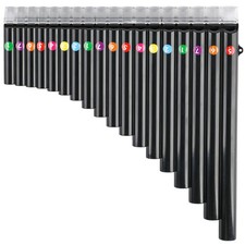 18 Pipes Pan Flute C Key - Instrument Design for Easy Play, Perfect for Stude...
