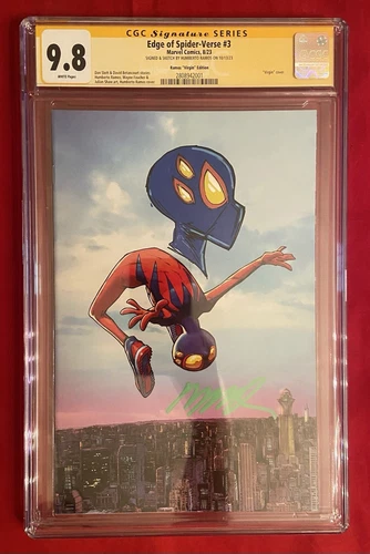 Edge of Spider-Verse #3 Ramos Variant CGC 9.8 Signed & Sketch by Humberto Ramos!
