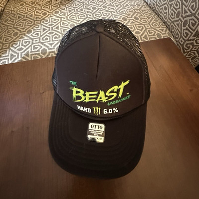 Monster Energy Beast Unleashed Black/Green Trucker Hat Cap 6.0%