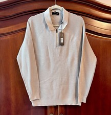 Elie Tahari Men's Pullover Sweater Color Taupe Size Small