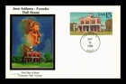 Dr Jim Stamps Jane Addams Hull House Postal Stationery Card Colorano Silk FDC