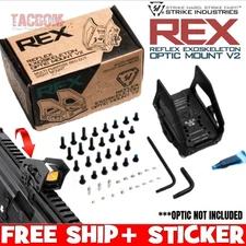 Strike Industries REX 2 Reflex Exoskeleton Shield Rail Picatinny OPTIC Mount