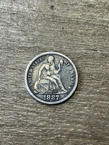 1887S Liberty Seated Dime VF