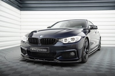 Frontlippe V.5 für BMW 4er F32 F33 F36 M-Paket Hochgl. schwarz Maxton Design ABE