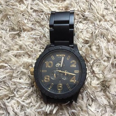 Uhr Nixon Simplify The 51-30 Chrono Schwarz/Gold 300M Edelstahl Japan Mov't 11L