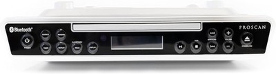 PROSCAN ELITE Silver Under Counter Bluetooth CD Player