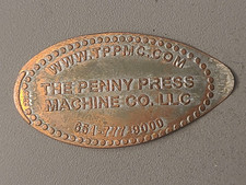 VERY RARE The Penny Press Machine Co. LLC  Elongated Smashed Pressed Penny