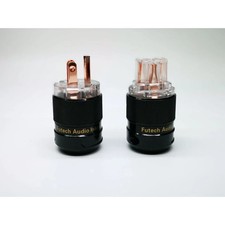 1Set HIFI AC Power Plug US male IEC Female Connector Pure copper