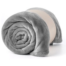 Large Fleece Blanket Sofa Bed Mink Throw Faux Fur Blankets Single Double King