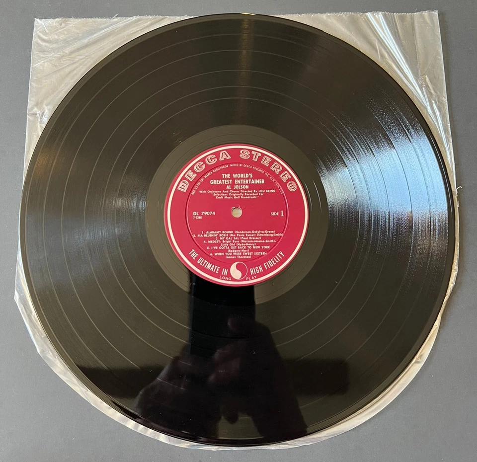Al Jolson - The World's Greatest Entertainer LP, Album, Stereo, Shrinkwrap, NM- - Image 3 of 4