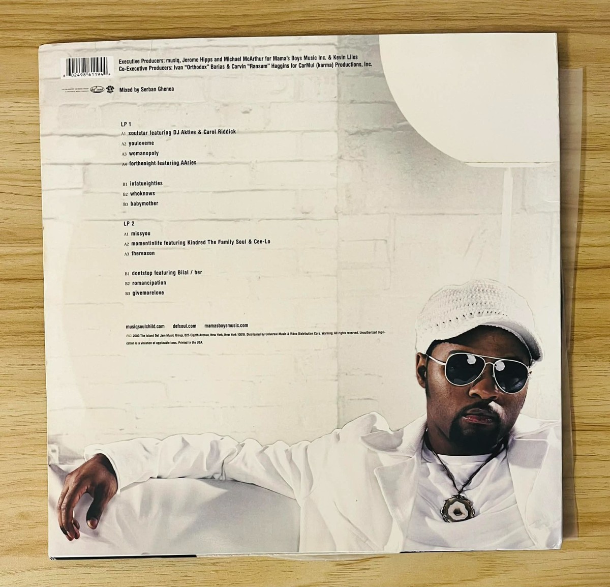 MUSIQ SOULCHILD / Soulstar 2003 US Original 2LP Vinyl Def Soul