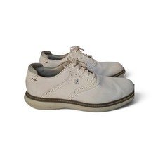 FootJoy Mens Traditions Saddle Golf Shoes 10.5 M White