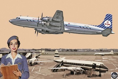 Roden Douglas DC-7C KLM Transcontinal Airliner Bausatz Kit 1:144 Kit Art 302