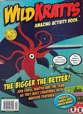 WILD KRATTS AMAZING ACTIVITY BOOK  AUG 2025 PUZZLES, GAMES & MORE FUN, NEW !!!