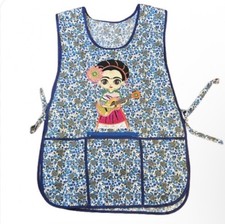 Frida Kahlo Apron Adult Size Mexican Painter Appliqu Pockets Open Sides Ties
