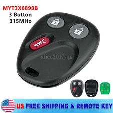 For GMC Envoy Chevrolet Trailblazer Keyless Entry Car Remote Key Fob  MYT3X6898B