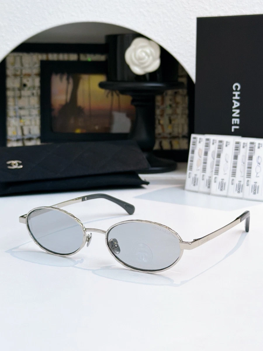 CHANEL Silver Blue Sunglasses for Women for sale | eBay