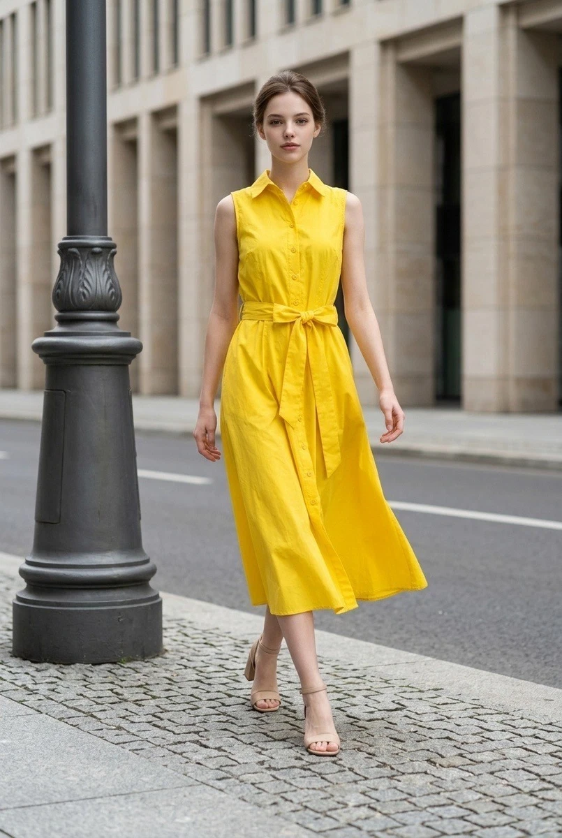 calvin klein yellow dress Dresses for Women for sale line silhouette and delicate floral design make it a versatile choice for summer days or business casual women Calvin Klein Women's Dresses Dress,Celery,6