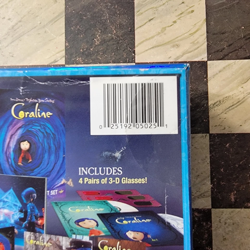 Coraline DVD 2009 2-дисковый набор подарочный набор включает цифровую копию с 3D очки читать - Изображение 3 из 4