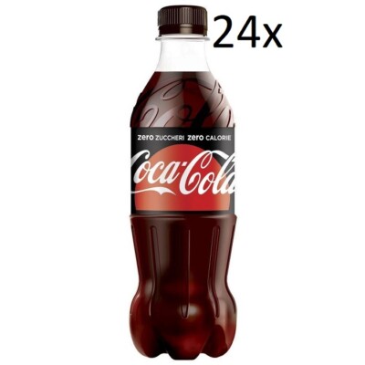 24x Coca-Cola Zero ohne zucker Italian alkoholfreies Getränk PET 450ml Softdrink