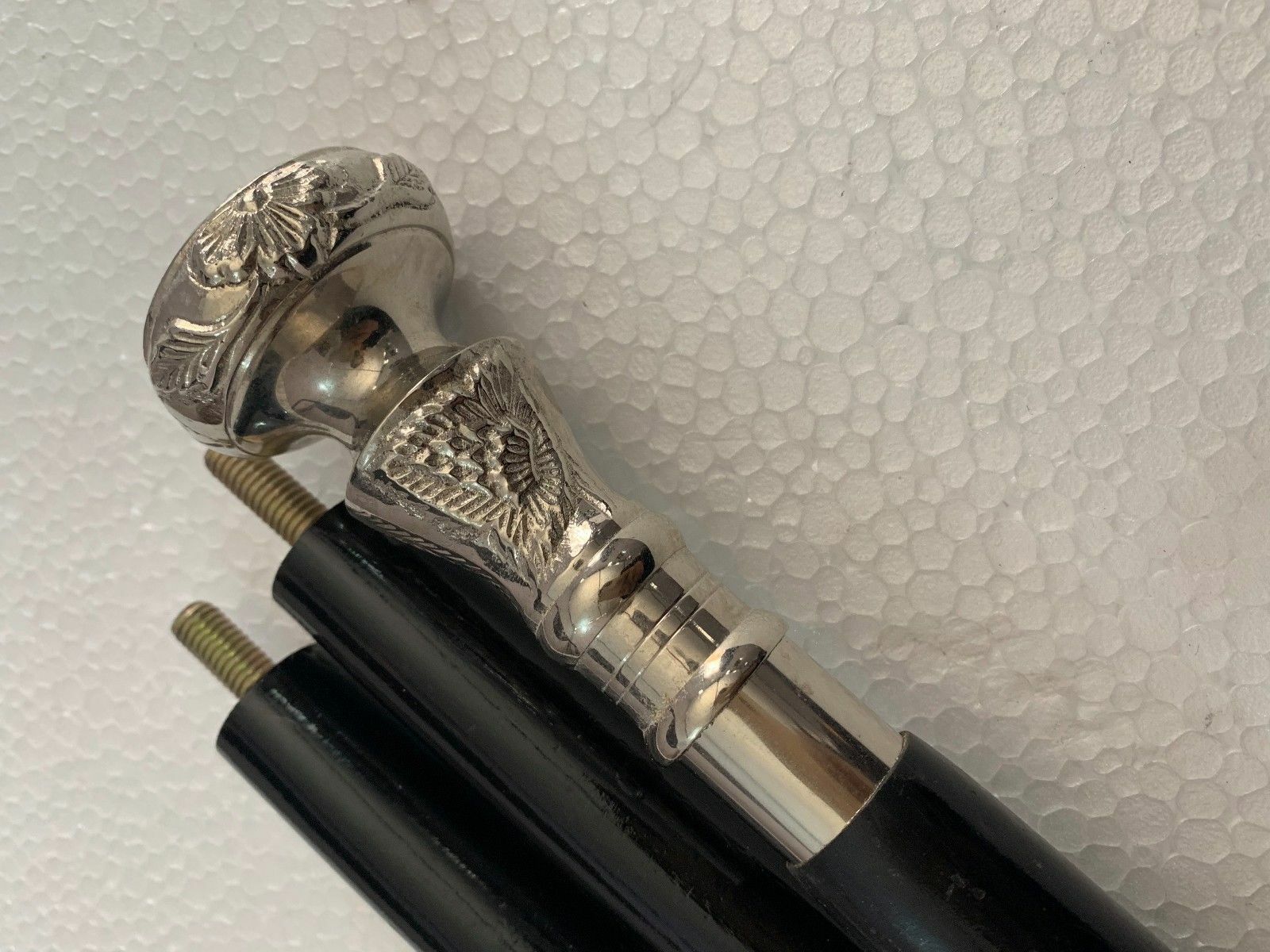 Unique Solid Brass Knob Head Handle Victorian Woo… - image 2