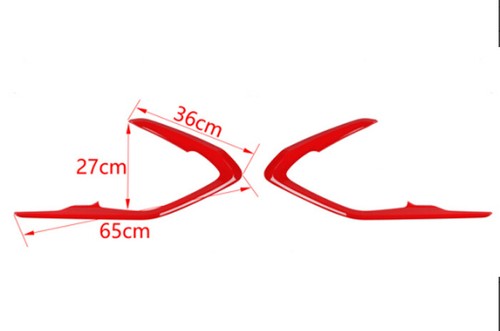 13X Red Steering Wheel Gears Shift Air Vent Door Cover Trim For Chevrolet Camaro - Picture 9 of 13