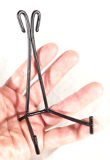 Easel Display Stand with Scroll Design Black Iron Medium Size