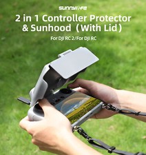 For DJI Air 3/Mini 3 Pro RC Remote Controller Sun Hood Sunshade Cover w/ Lanyard