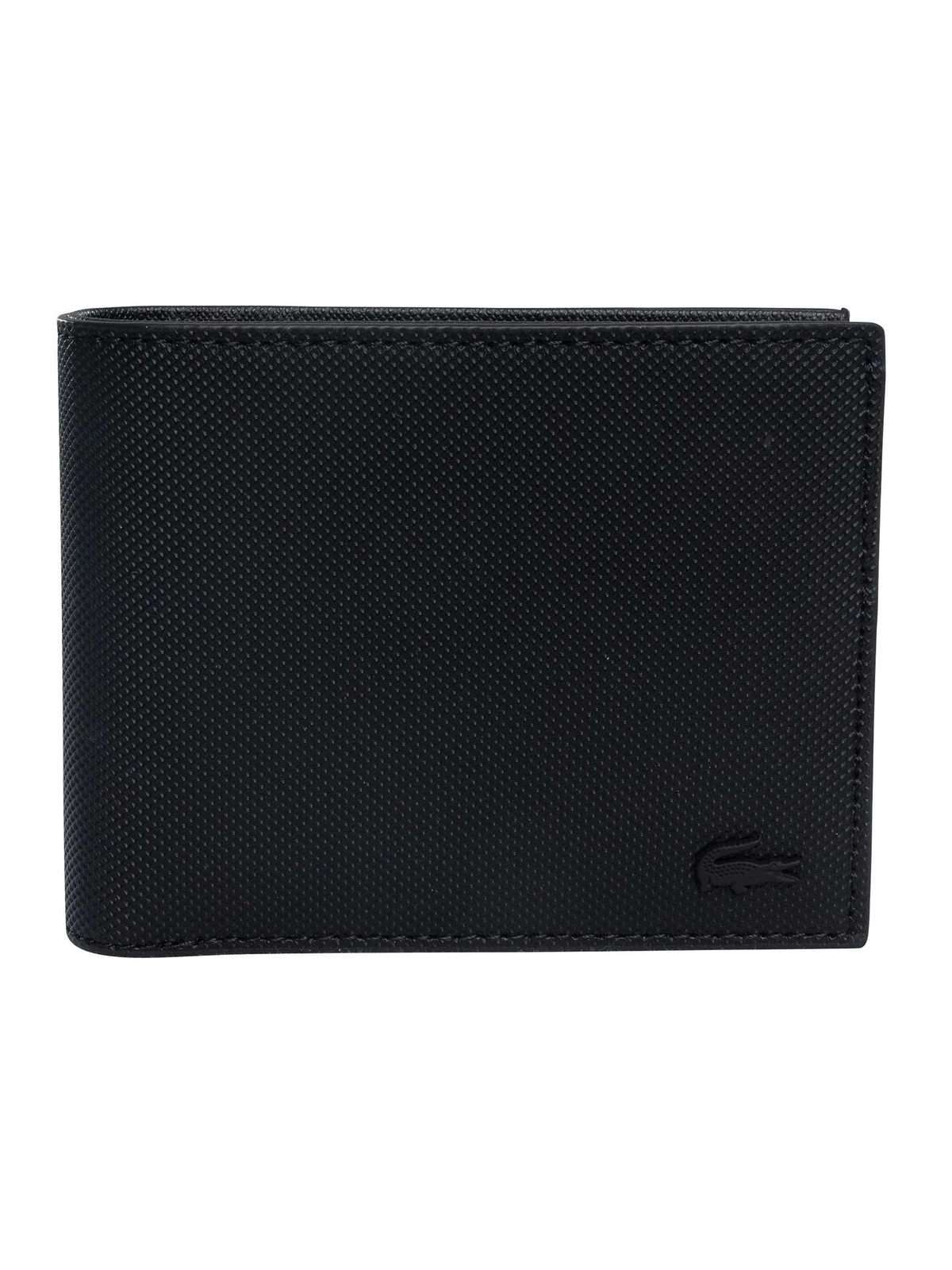 Мужской классический бумажник-купюрник Lacoste черный 11590₽