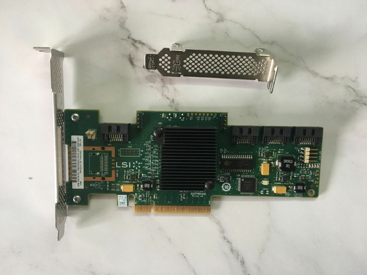 LSI SAS 9212-4i PCIe RAID Controller Card - 6Gb/s, IT Mode, For FreeNAS, UnRAID, ZFS