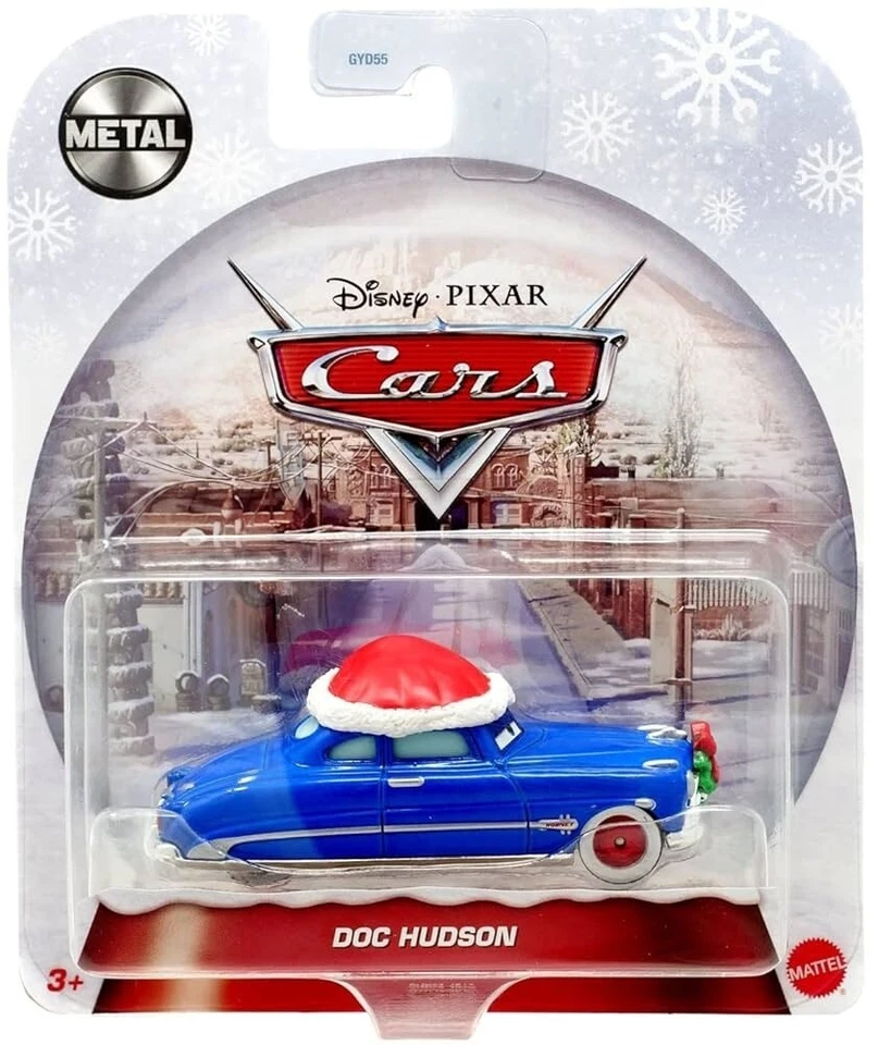 DISNEY PIXAR CARS - MATTEL Doc HUDSON - Holiday SNOW DAY Winter Schneetag Disney Cars 1:55 Die-cast Auto