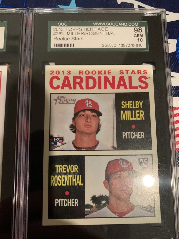 Trevor Rosenthal Cardinals RC Rookie SGC Graded Lot Of 2   — 第 3/4 张图片